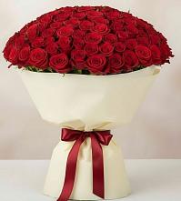 Букет 101 Красная роза Милано в Лобне