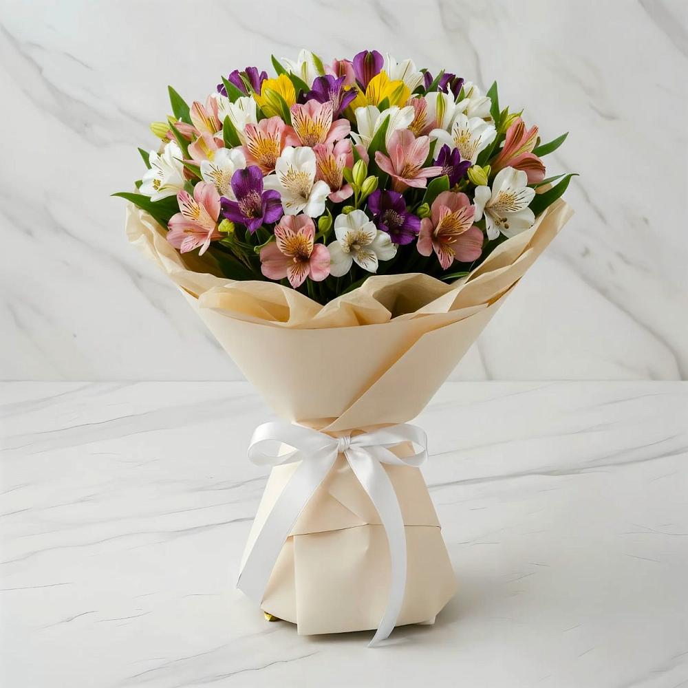 Букет цветов из: Альстромерии в Лобне