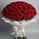 Букет 101 Красная роза Блэк Мэджик в Лобне