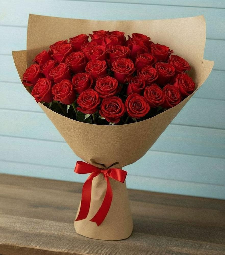 Букет Красные розы Милано в Лобне