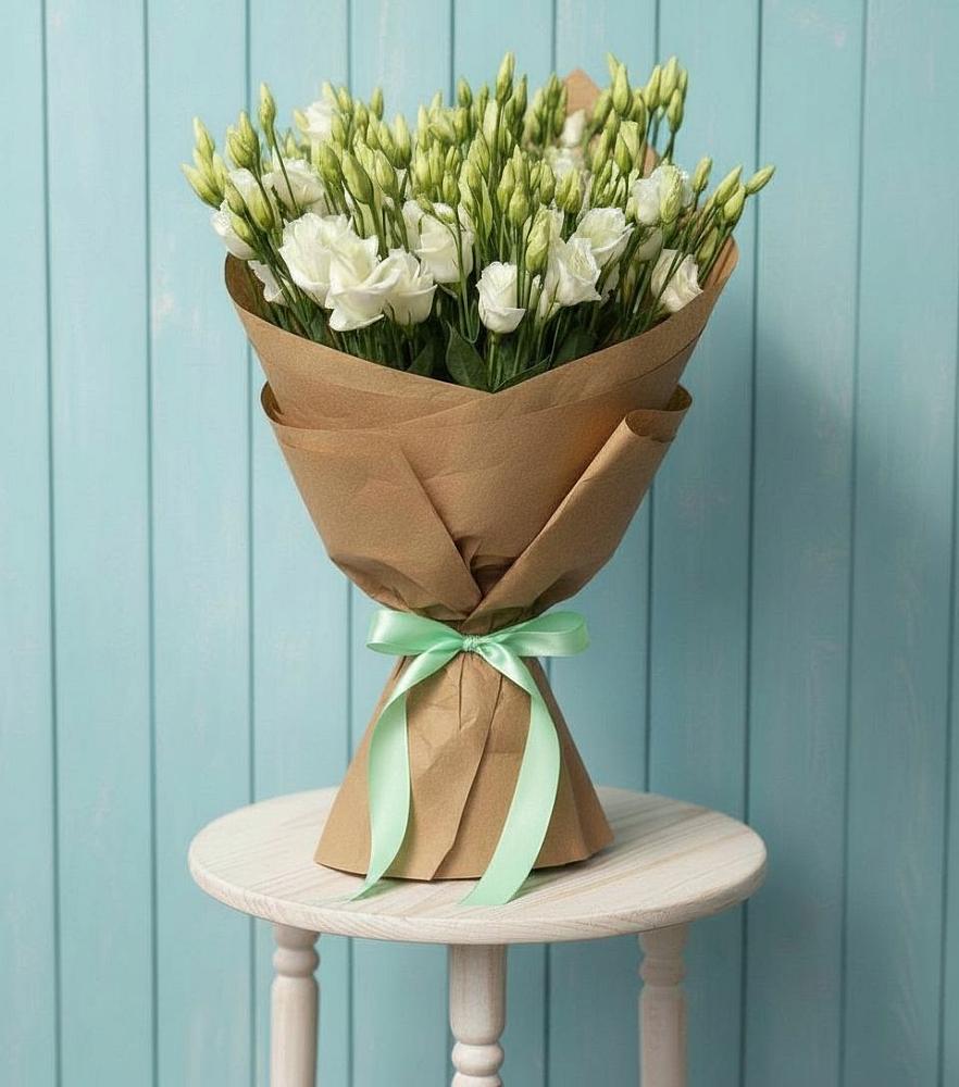 Букет цветов из: Лизиантусы в Лобне