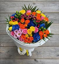 Букет цветов из:  Розы и Хризантемы в Лобне
