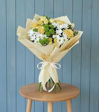 Букет цветов из:  Хризантемы и Розы #REPLACE_PRED# Лобне