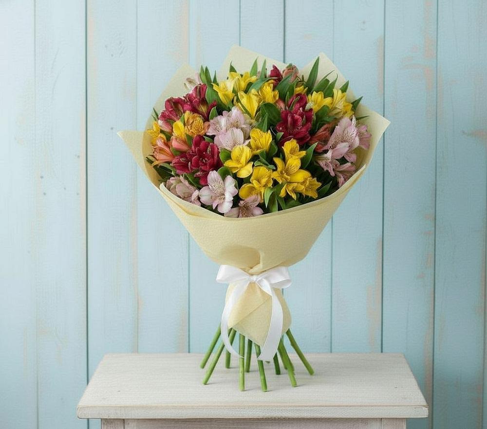 Букет цветов из: Альстромерии в Лобне