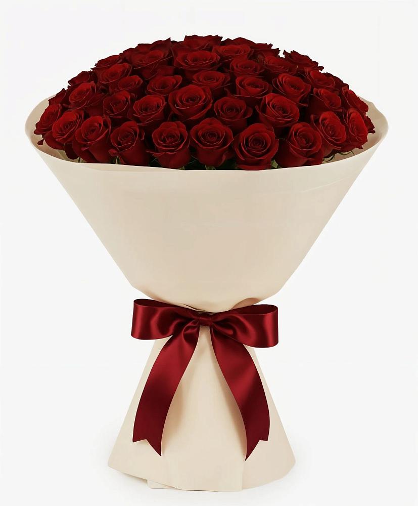 Букет 101 Бордовая роза Блэк Бакарра в Лобне