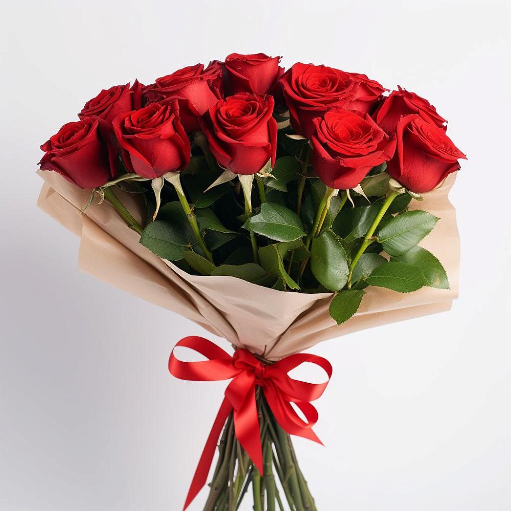 Букет 11 Красных роз Эдлесс Лав в Лобне